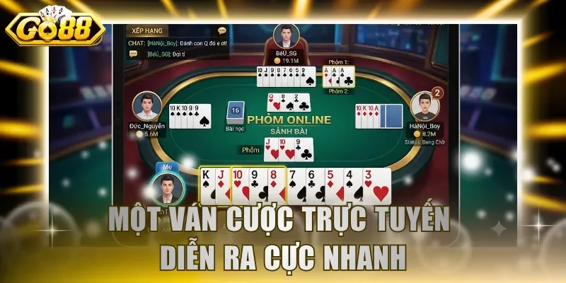Một ván cược trực tuyến diễn ra cực nhanh